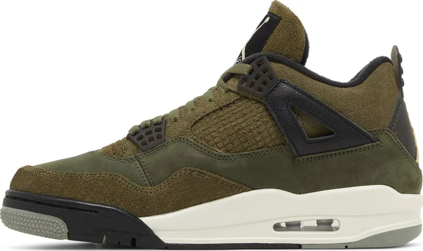 Air Jordan 4 Retro SE Craft Medium Olive Men&#39;s Sneakers - Side