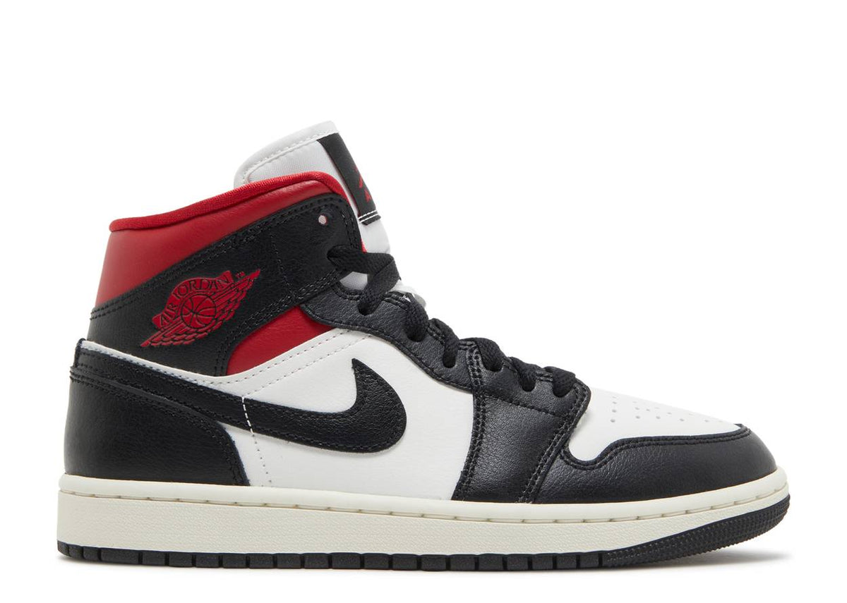 Wmns Air Jordan 1 Mid &#39;Black Gym Red&#39;