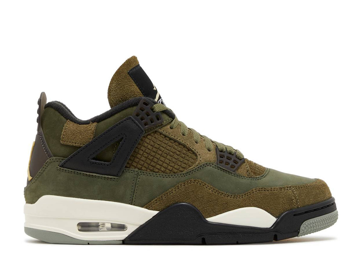 Air Jordan 4 Retro SE Craft Medium Olive Men&#39;s Sneakers