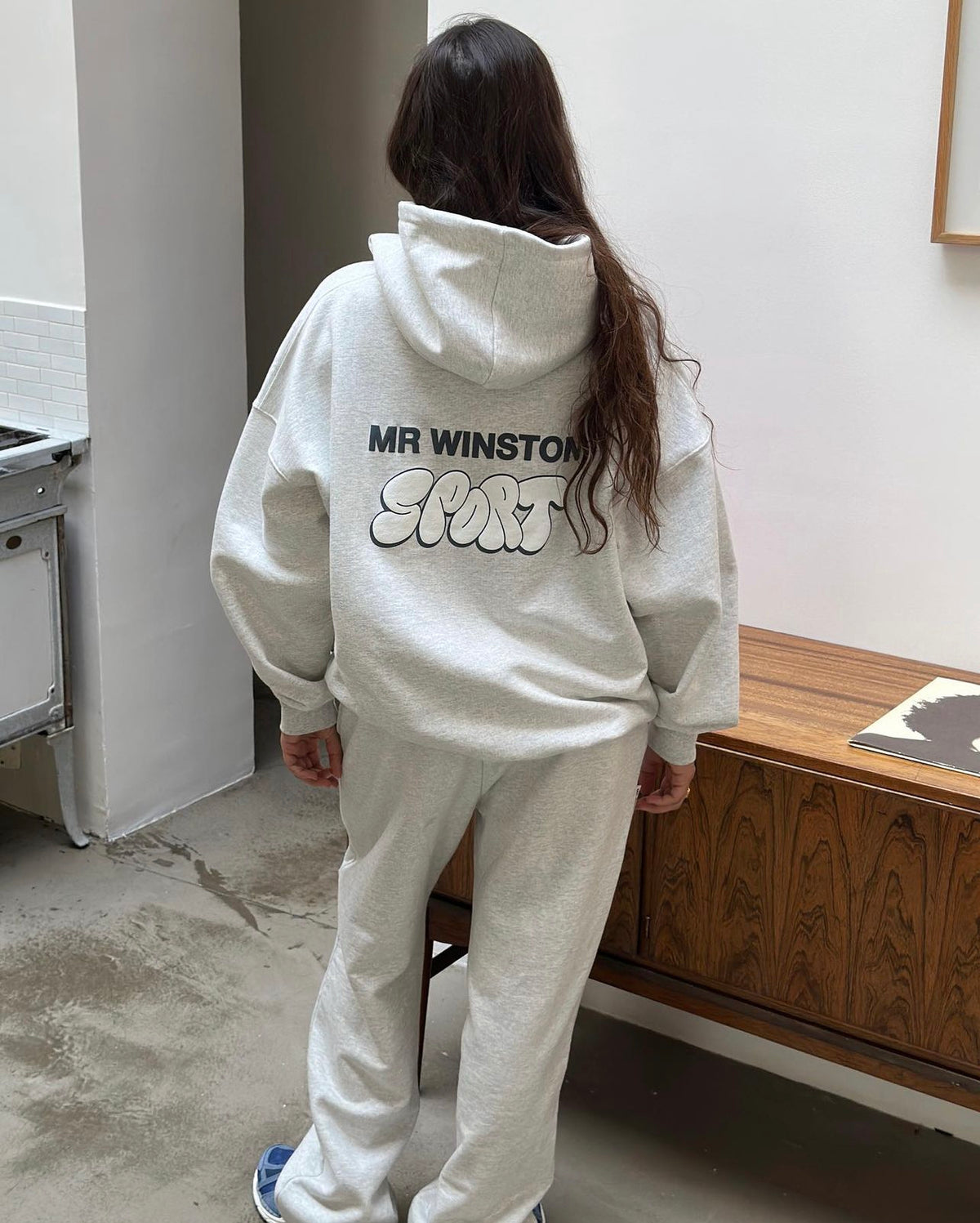 Mr Winston Puff Hoodie &#39;Grey Marle&#39;