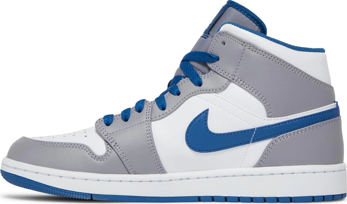 Air Jordan 1 Mid &#39;Cement True Blue&#39;