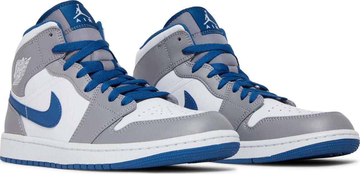 Air Jordan 1 Mid &#39;Cement True Blue&#39;