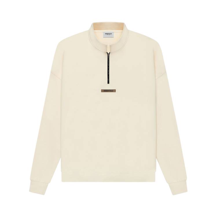 Fear of God Essentials Mockneck Half Zip &#39;Buttercream&#39; SS21